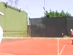 Young Euro guys fucking hard after their tennis match