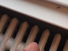 Jerking in Front of Window for Mail Man