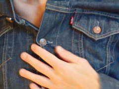 Sexy boy masturbating in Levi's 516 jeans