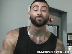 Hairy Black TSA Does Full Body Search On Sexy Latino Boy