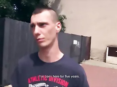 CZECH HUNTER 452 - Tall Tattooed Man Agrees To Get Boned In The Woods For Cash