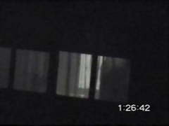 Caught neighbour shadow wank in front of tv spy window 3