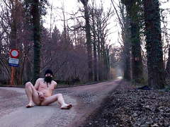 Daring naked exhibition