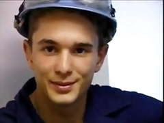 Twink with hairy bush showing off