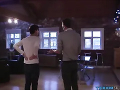 Twink butt munchers gather for an ass fucking threesome