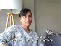 Santiago Arias interview photoshoot and solo masturbation